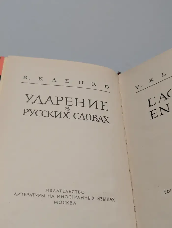 Ударение в русских словах