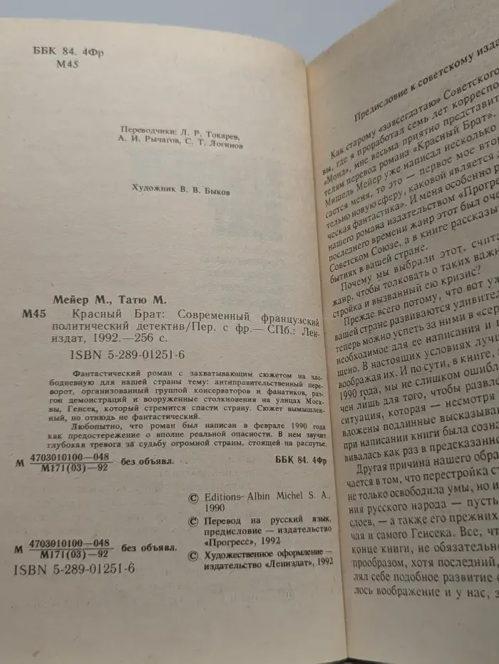 Красный брат. Современный французский политический детектив