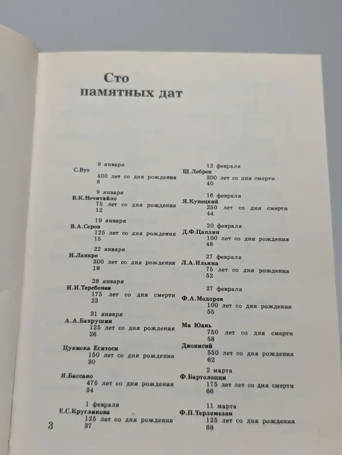 Сто памятных дат. Художественный календарь на 1990 год