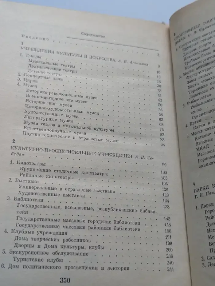 Досуг в Москве: Справочник