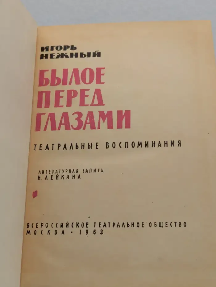 Былое перед глазами