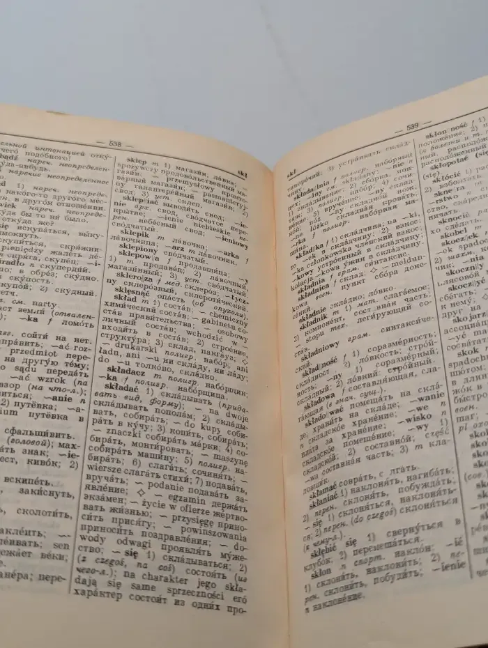 Русско-польский и польско-русский словарь. Часть вторая