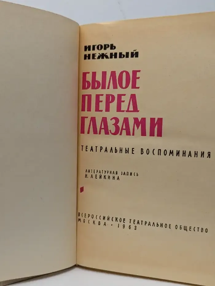 Былое перед глазами