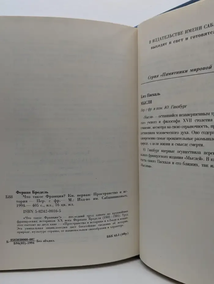 Что такое Франция? Книга первая: Пространство и история