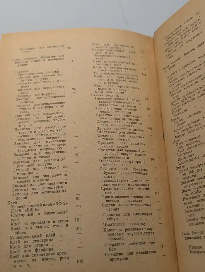 Химия в быту