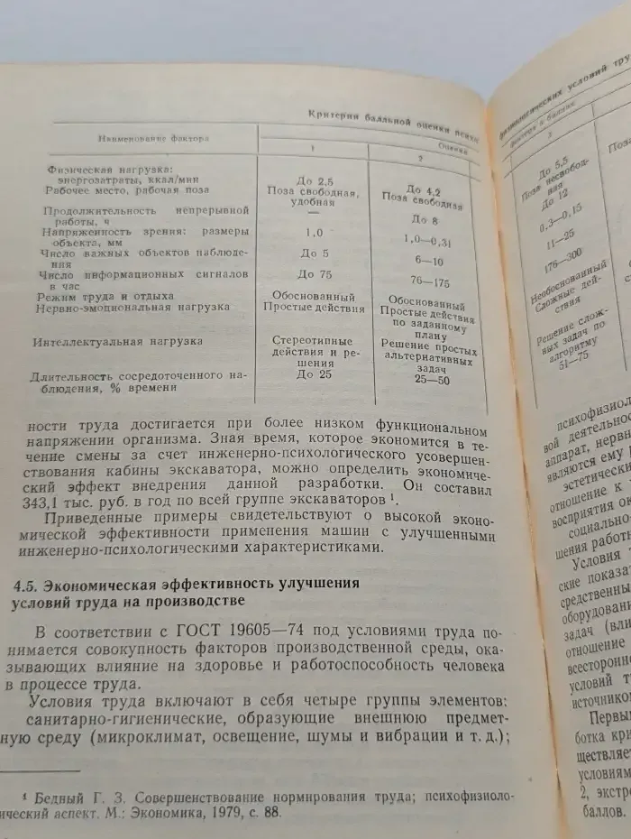 Инженерная психология. Экономические проблемы