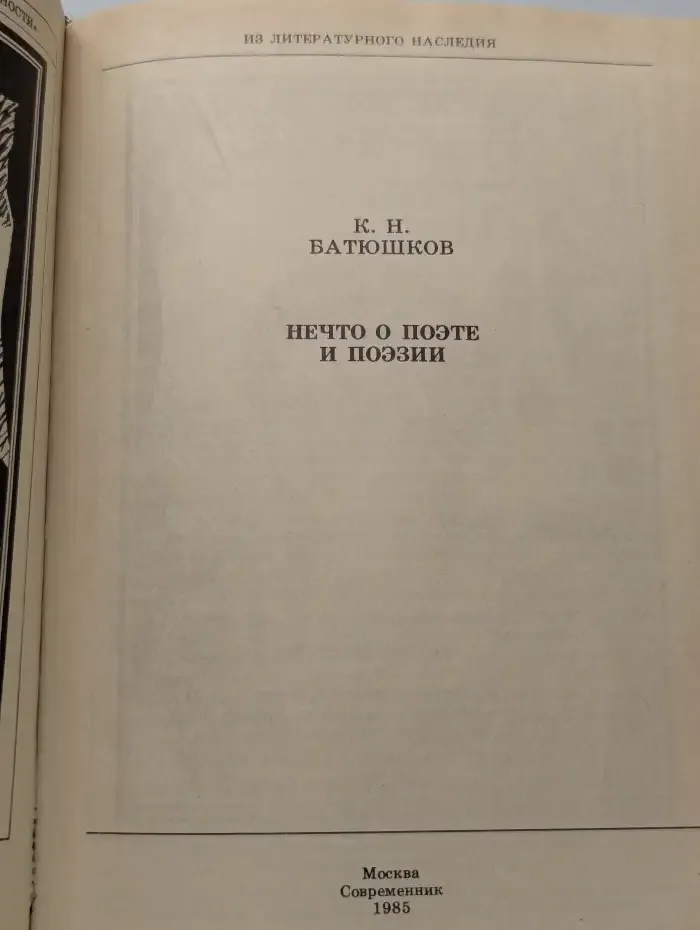 Нечто о поэте и поэзии