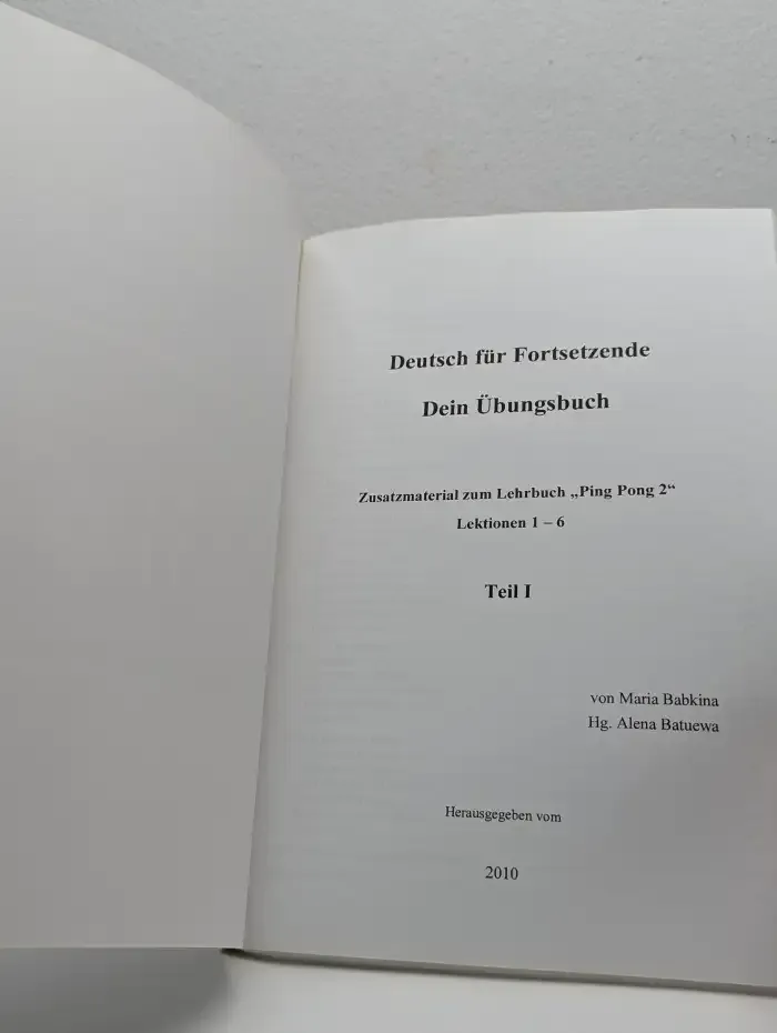 Deutsch für Fortsetzende: Dein Übungsbuch