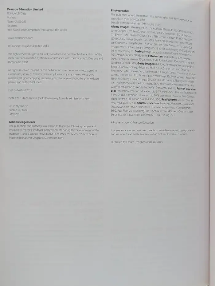 Gold. Preliminary. Exam Maximiser with Key