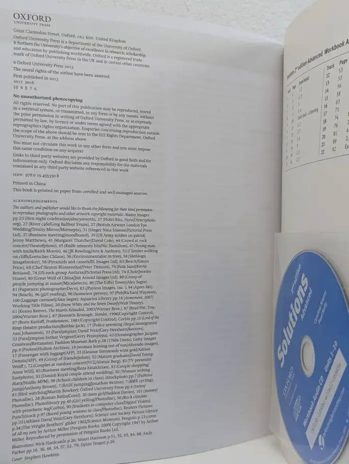 Solutions. Advanced Workbook