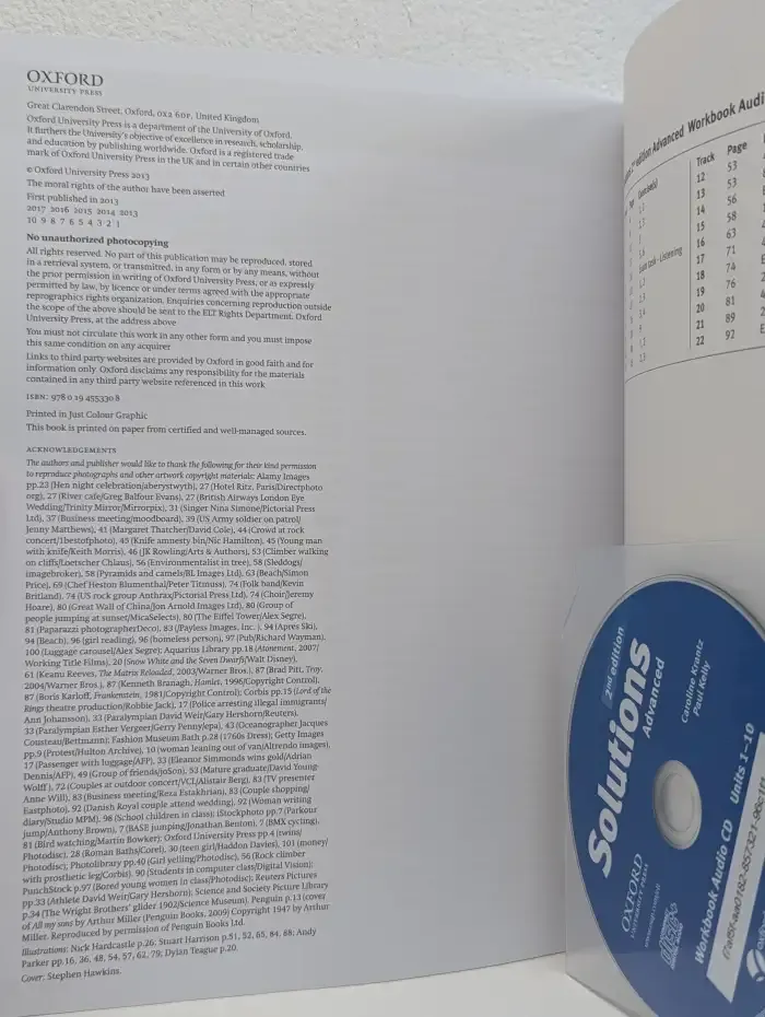 Solutions: Advanced Workbook (+CD)
