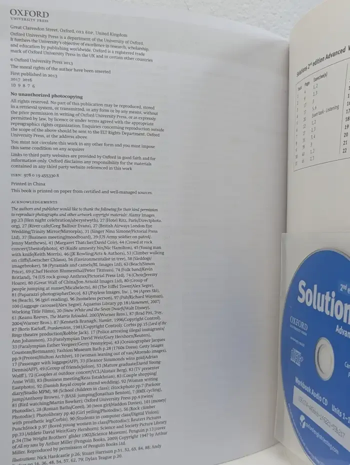 Solutions: Advanced Workbook
