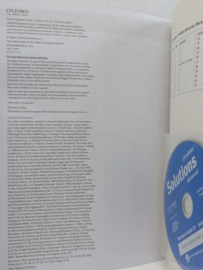 Solutions. Advanced Workbook