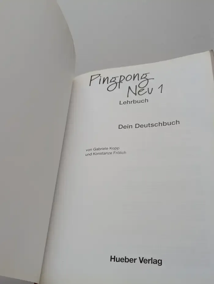 Pingpong neu 1. Lehrbuch