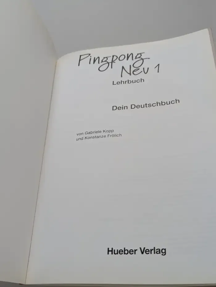 Pingpong neu 1. Lehrbuch