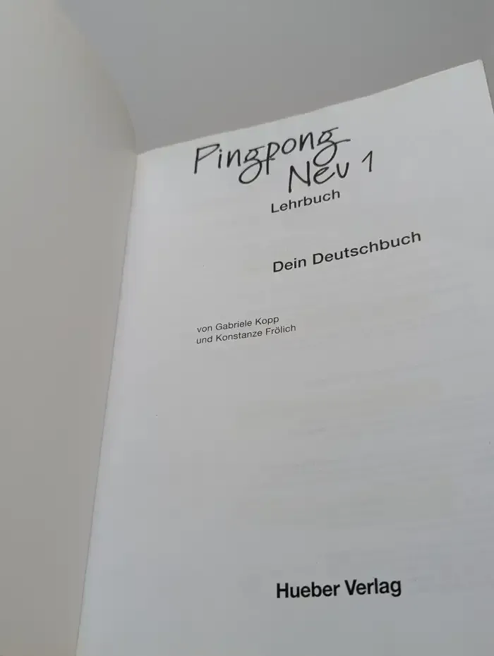 Pingpong Neu 1. Lehrbuch