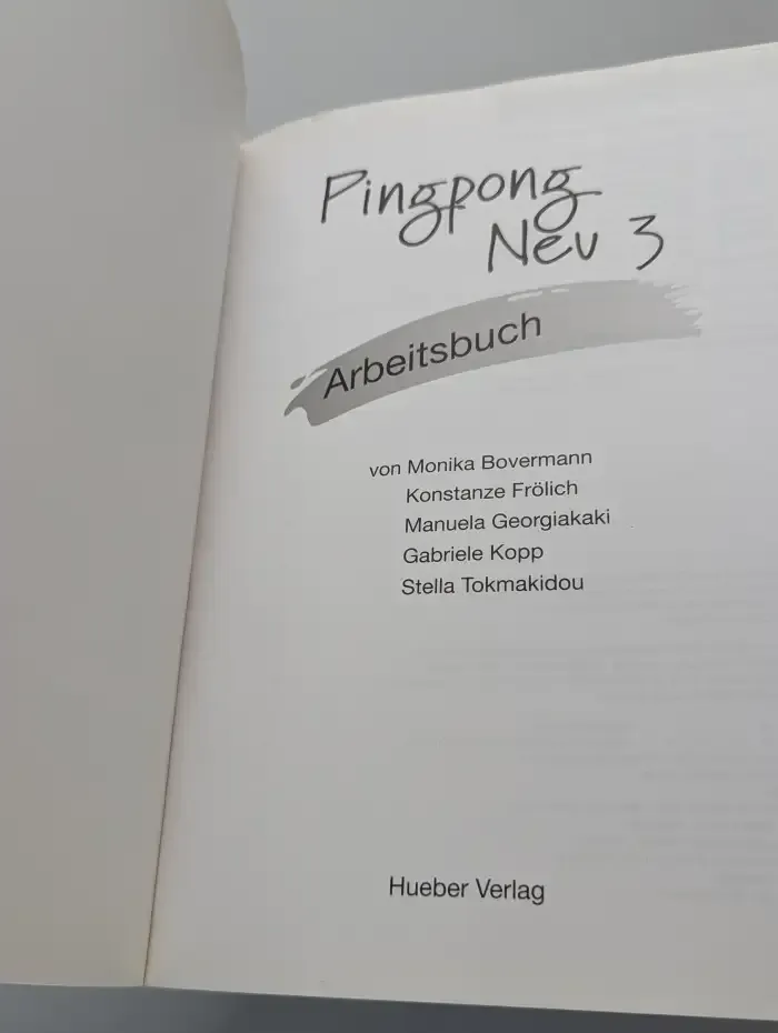Pingpong Neu 3 Arbeitsbuch