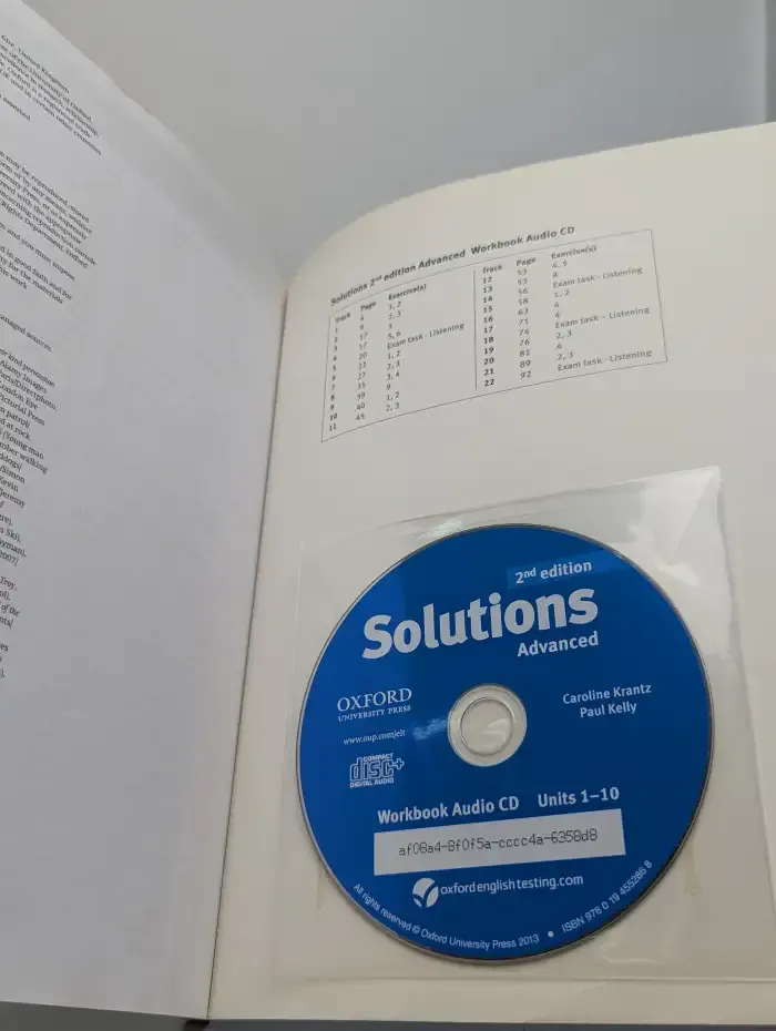 Solutions: Advanced Workbook. With audio CD