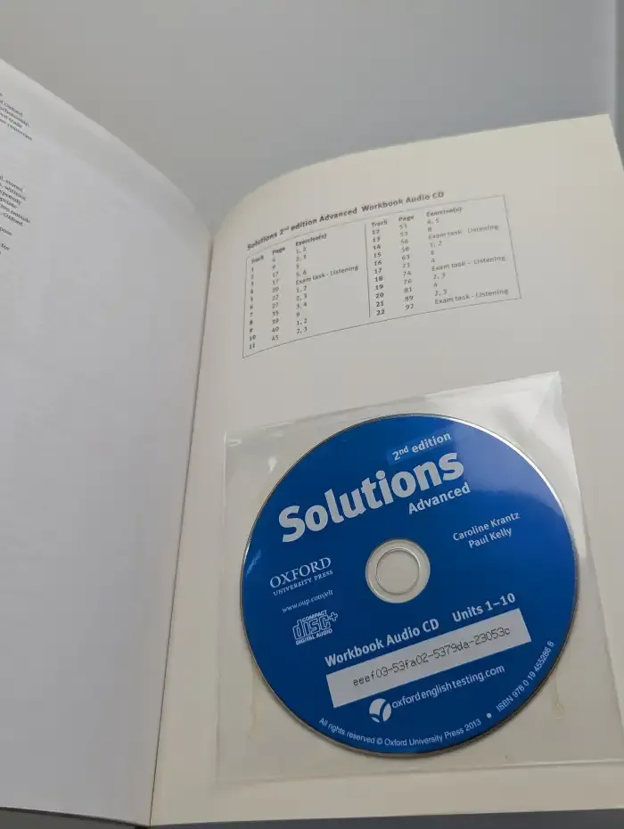 Solutions: Advanced Workbook. With audio CD