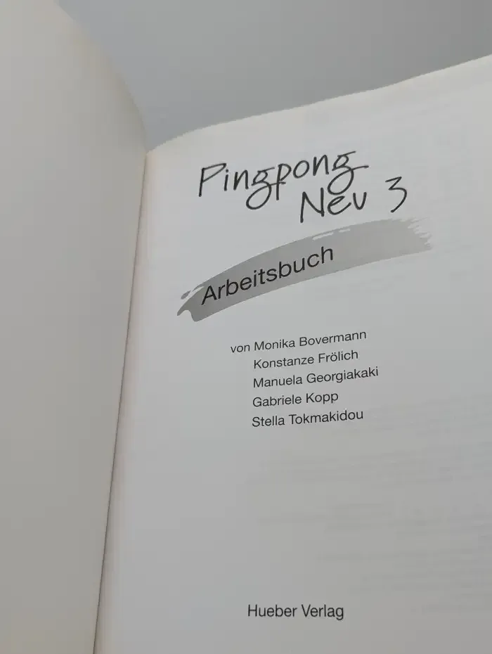 Pingpong Neu 3. Arbeitsbuch