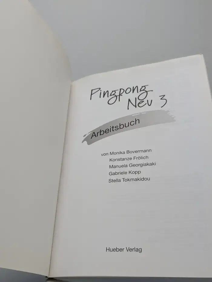 Pingpong Neu 3. Arbeitsbuch