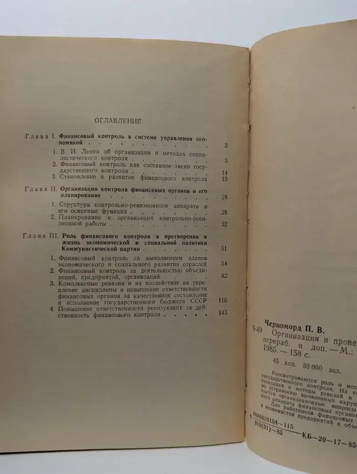 Организация и проведение ревизий