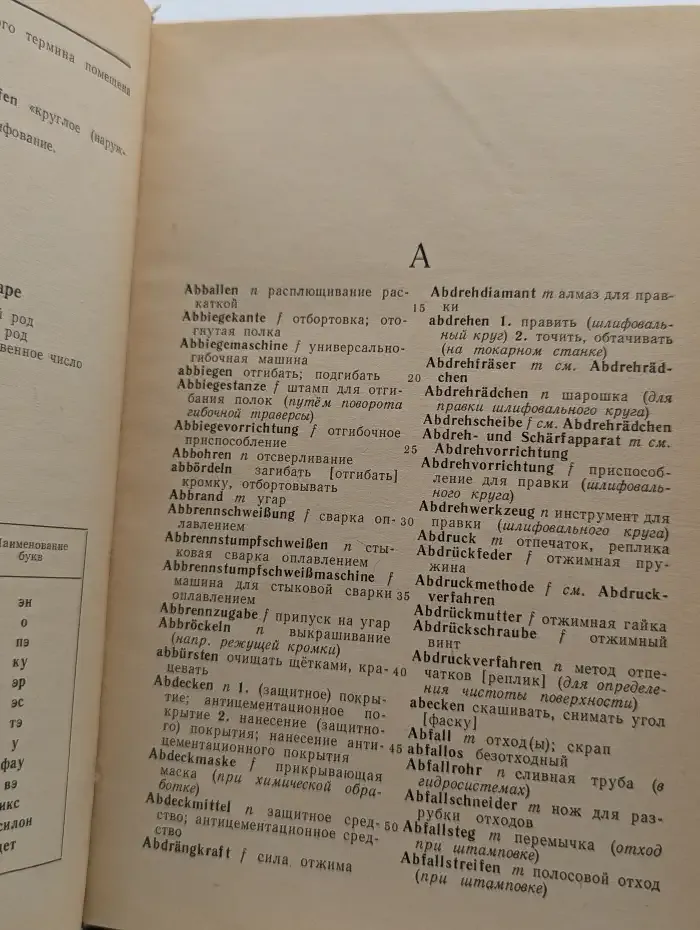 Немецко-русский словарь по металлообработке