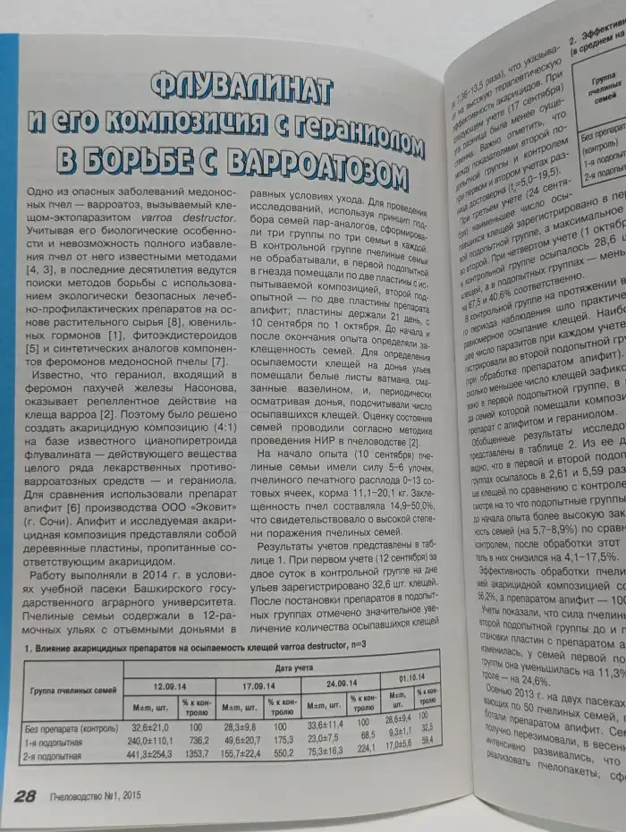 Журнал "Пчеловодство". Выпуск 1, 2015