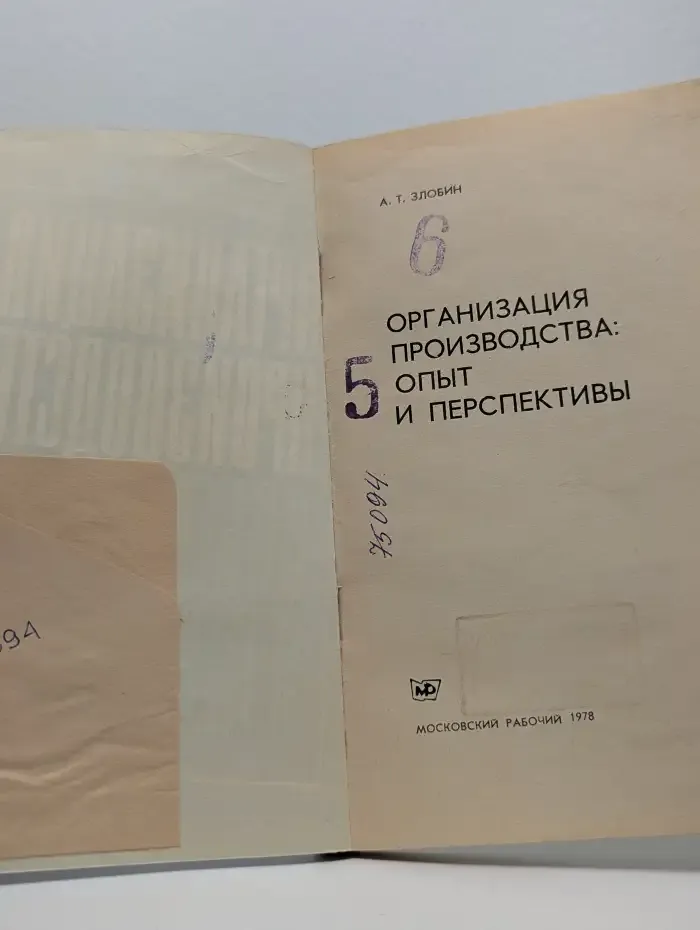 Организация производства: опыт и перспективы