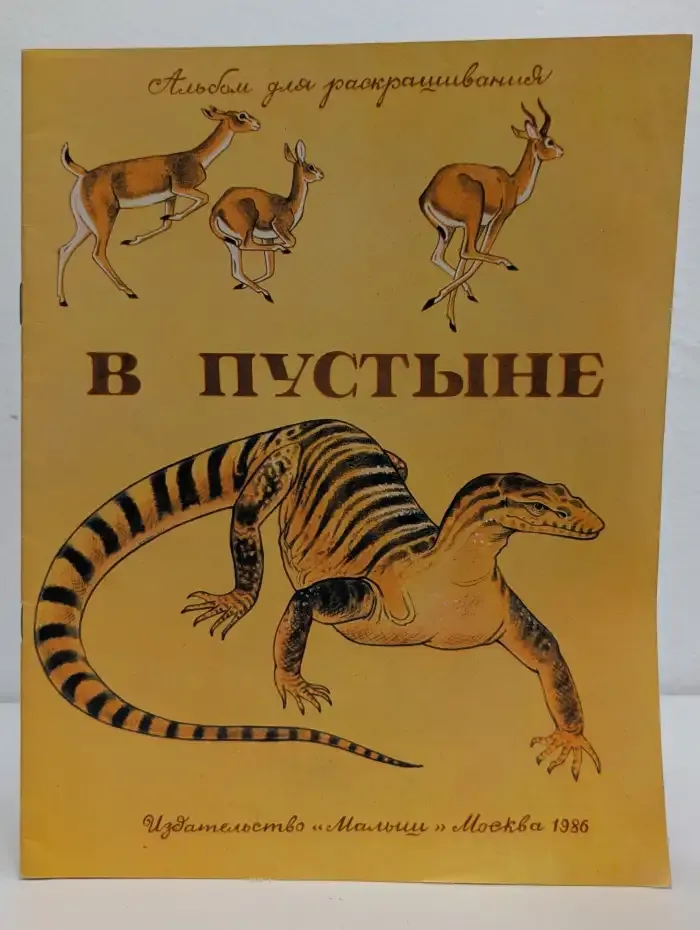 В пустыне. Альбом для раскрашивания