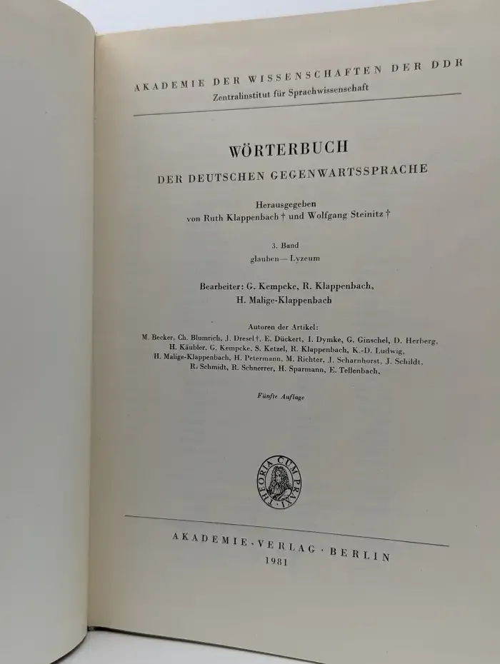 Wörterbuch der deutschen Gegenwartssprache. Band 3