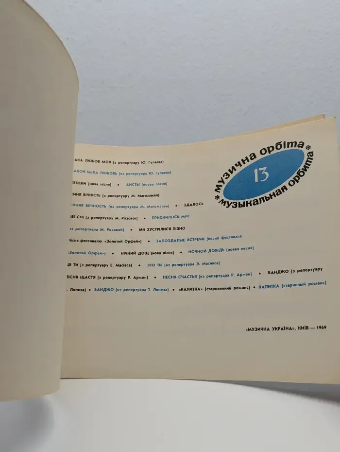 Музыкальная орбита. Выпуск № 13/1969