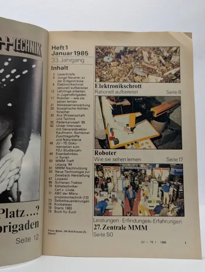 Jugend + Technik. Выпуск № 1/1985
