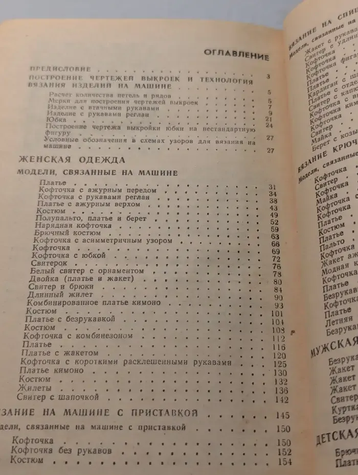Модели вязаной одежды