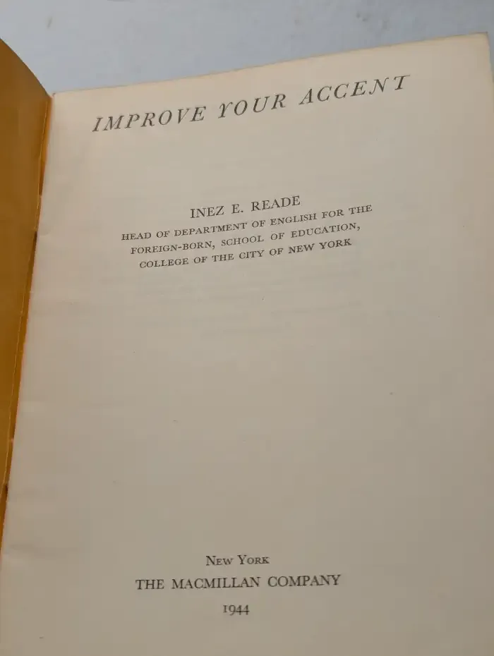 Improve Your Accent