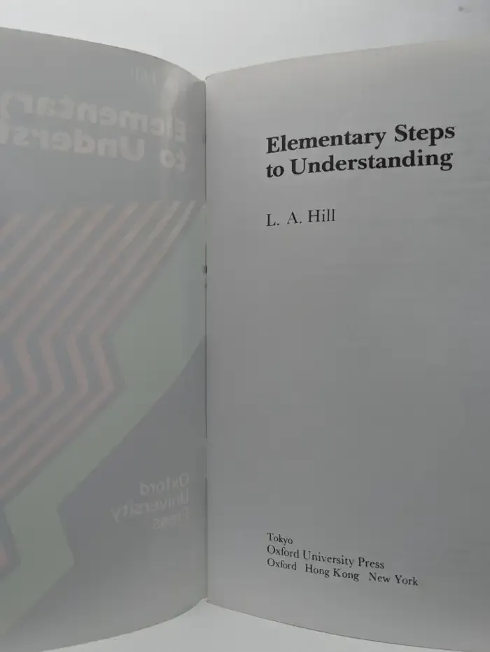 Elementary Steps to Understanding