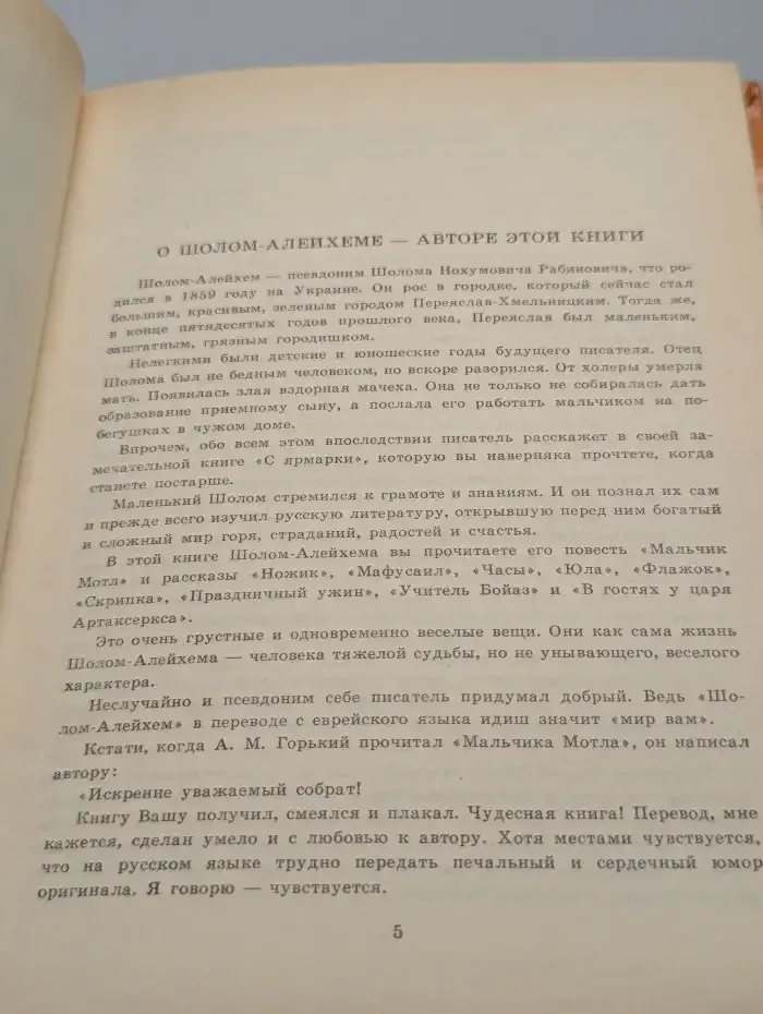 Шолом-Алейхем. Истории для детей