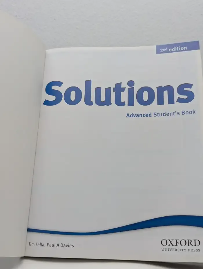 Solutions: Advanced Student`s Book. 2nd Edition