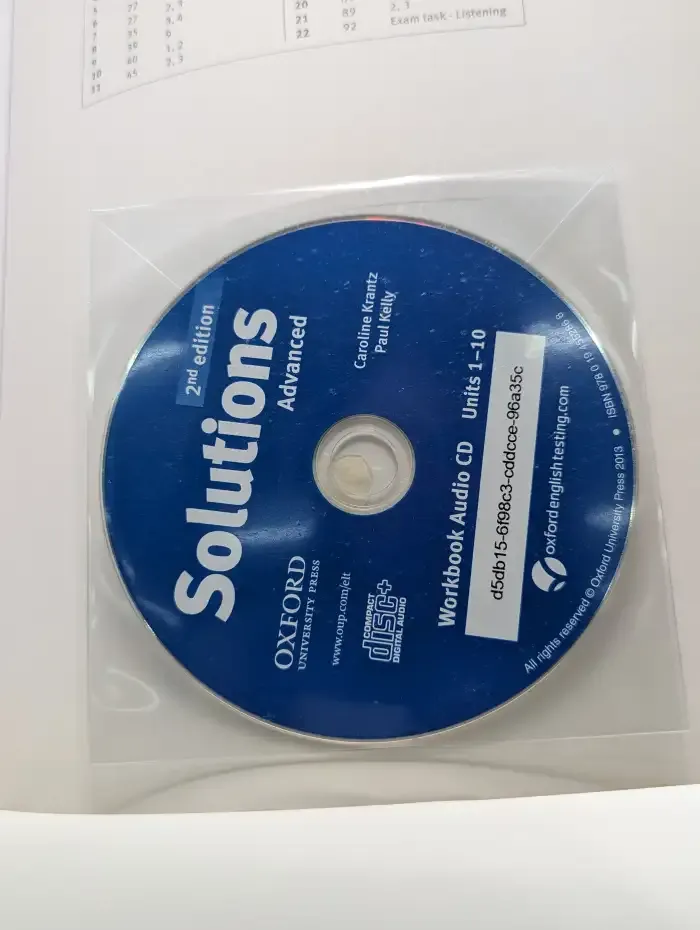 Solutions: Advanced Workbook. With audio CD