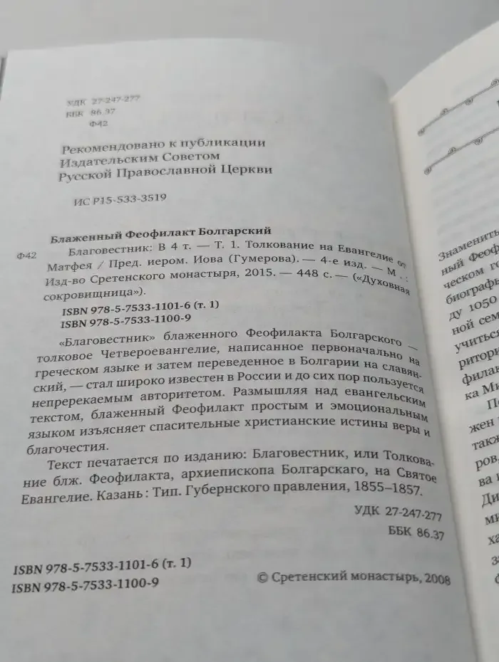 Благовестник. Том 1. Толкование на Евангелие от Матфея