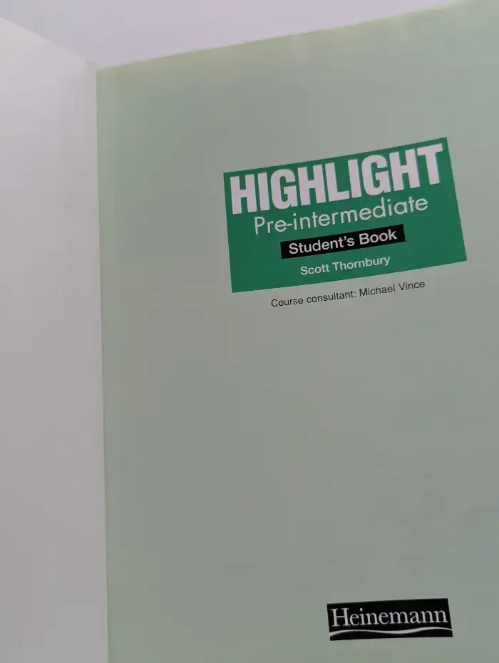 Highlight. Pre-intermediate. Student's Book