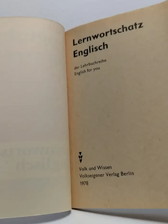 Lernwortschatz Englisch