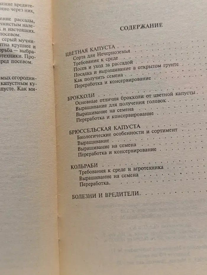 Капуста: цветная, брюссельская, брокколи, кольраби