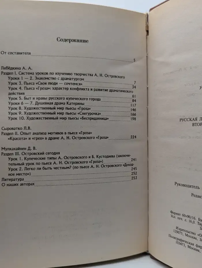 Русская литература XIX века. Вторая половина. 10 класс. Выпуск 3