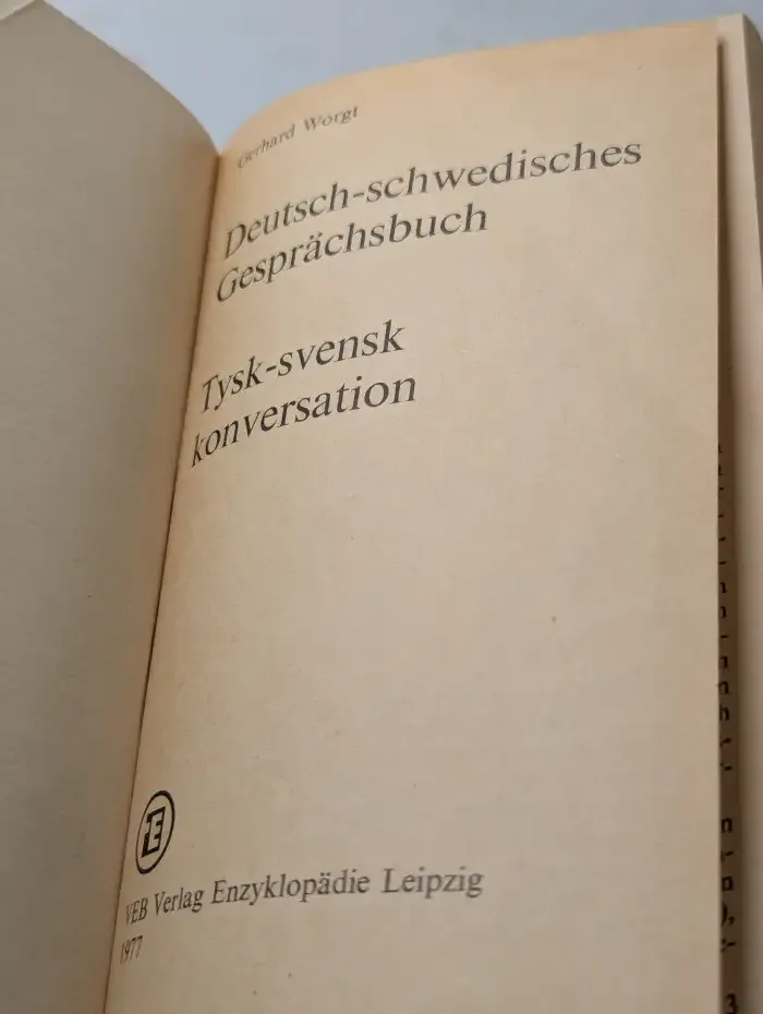 Deutsch-schwedisches Gesprächsbuch.Tysk-svensk konversation