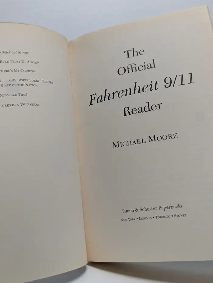 The Official Fahrenheit 9/11 Reader