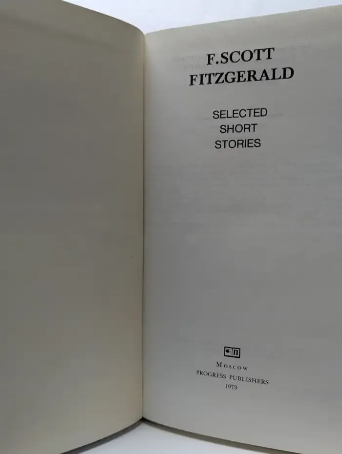 F. Scott Fitzgerald. Selected Short Stories