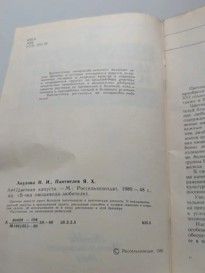 Цветная капуста