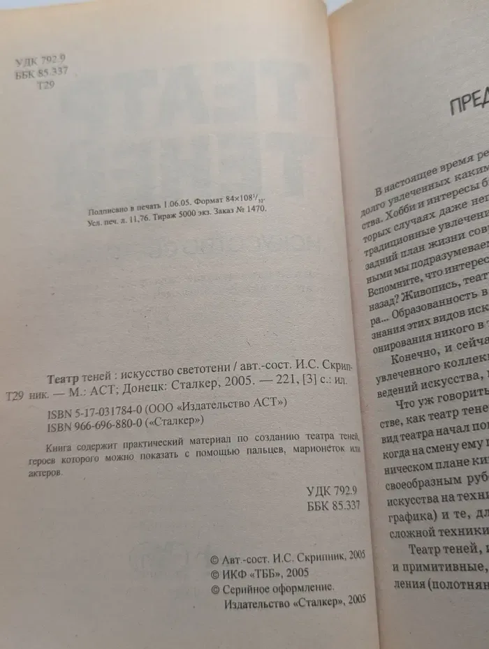 Театр теней. Искусство светотени