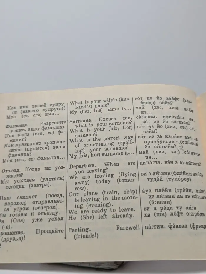 Русско-английский разговорник